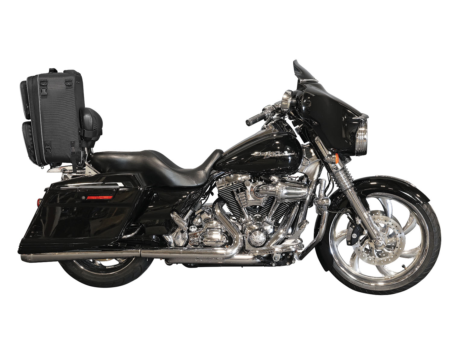 Route 1 Highway Roller Tour Trunk & Backrest Bag | Cruiser / Touring