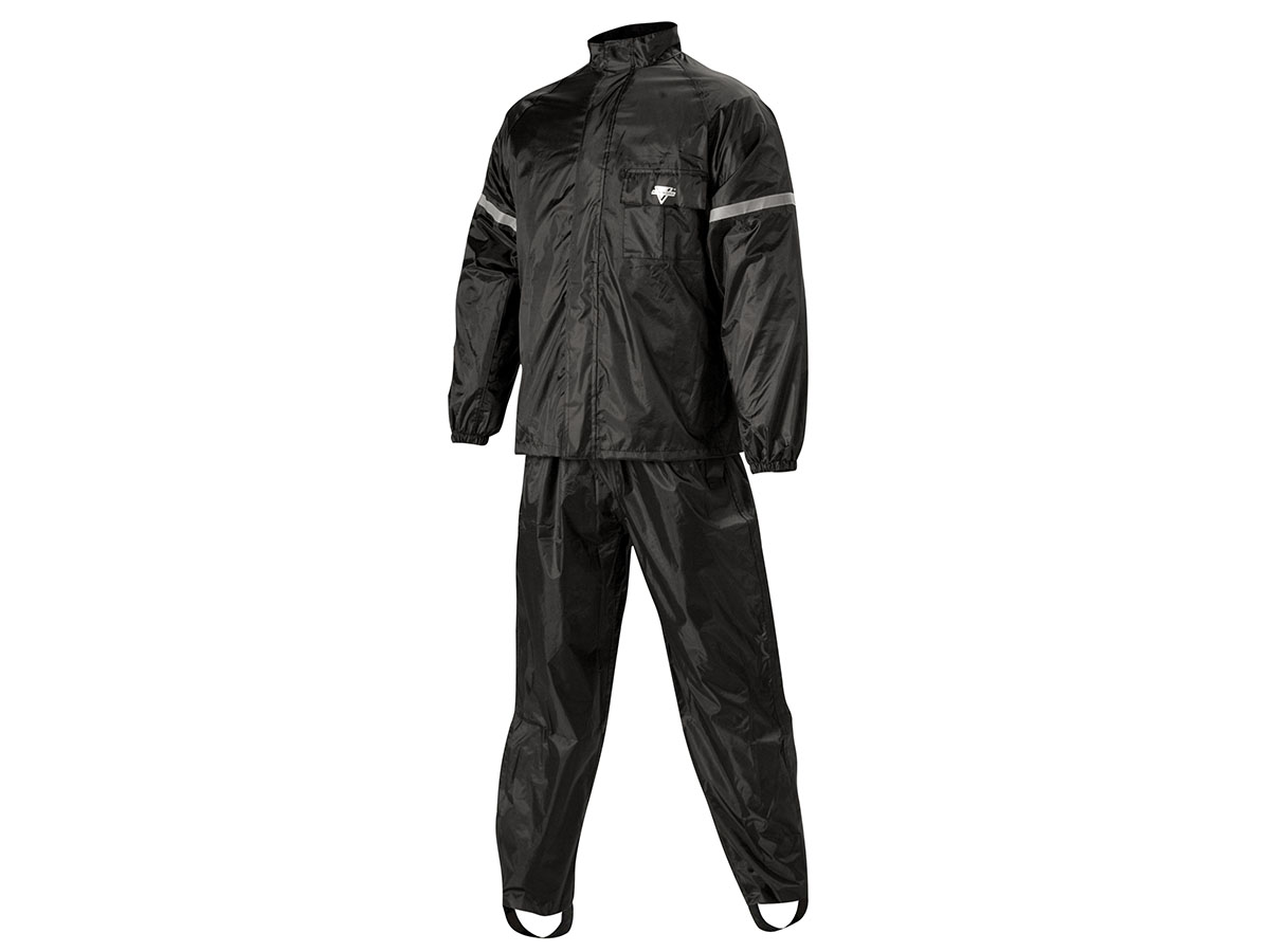 WeatherPro 2-PC Rain Suit (Black/Black) | Motorcycle Raingear