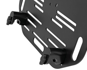 Rigg Gear Saddlebag Quick Release Plate mounted to Hurricane Adventure saddlebag