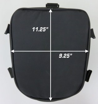 Photo of Commuter Lite tail bag bottom dimensions