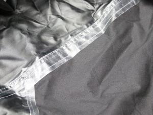 Photo of heat taped seams