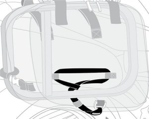 Sketch of CL-855 rear under straps