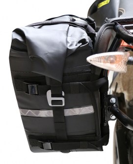 Nelson Rigg SE-3050-BLK Waterproof Motorcycle Dry Saddlebag Mounted Side View