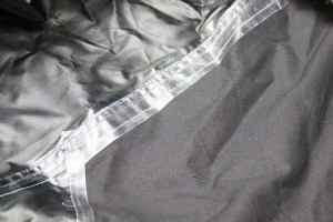 Photo of heat taped seams