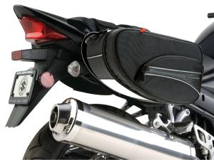 Photo of saddlebags on motorcycle