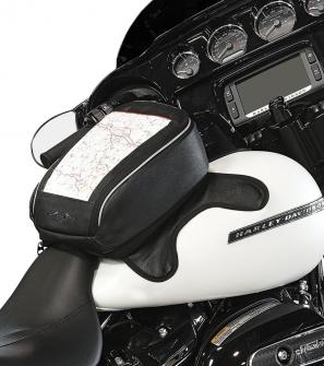 Route 1 Journey Highway Cruiser Magnetic Tank Bag on Harley Davidson